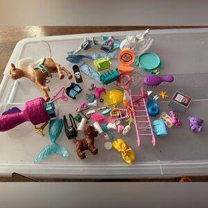 Barbie, Chelsea, monster high, mermaid high misc accessories